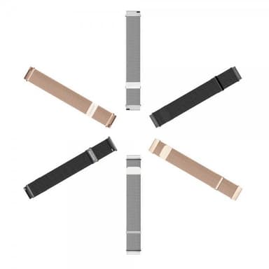 DUX DUCIS Samsung Galaxy Watch 20mm Armbånd Milanese Sølv