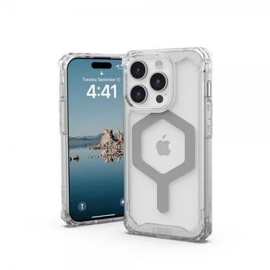 Urban Armor Gear (UAG) iPhone 15 Pro Cover Plyo MagSafe Ice Sølv