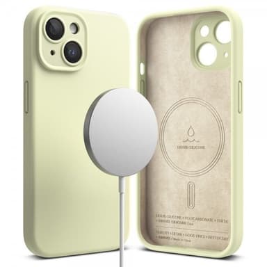 Ringke iPhone 15 Plus Cover Silicone Magnetic Sunny Lime