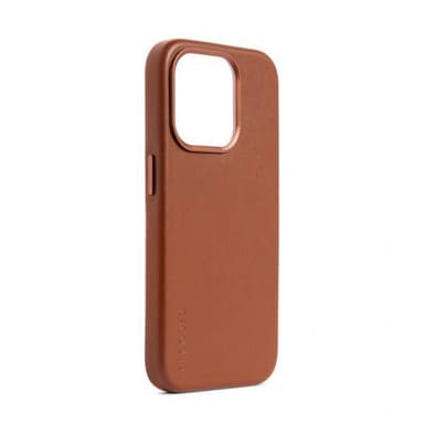 Decoded iPhone 15 Plus Cover Leather Backcover Tan