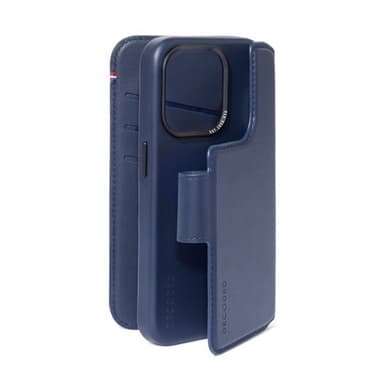 Decoded iPhone 15 Plus Etui Leather Detachable Wallet True Navy
