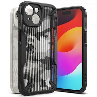 Ringke iPhone 15 Cover Fusion X Design Camo Black