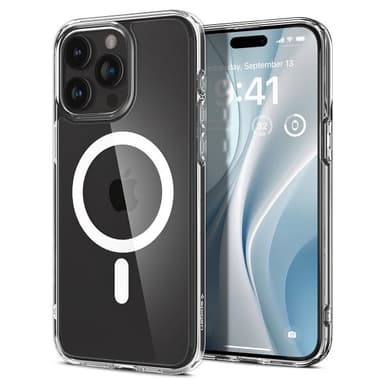 Spigen iPhone 15 Pro Cover Ultra Hybrid MagFit Hvid