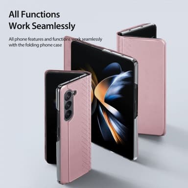 DUX DUCIS Samsung Galaxy Z Fold 5 Etui Bril Series Lyserød