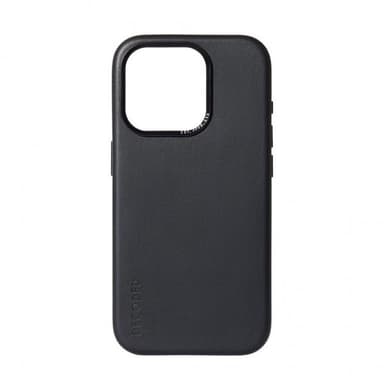 Decoded iPhone 15 Pro Cover Leather Backcover Sort