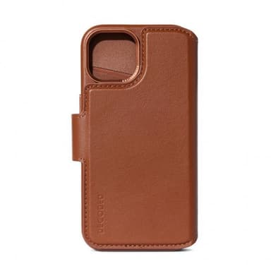Decoded iPhone 15 Plus Etui Leather Detachable Wallet Tan