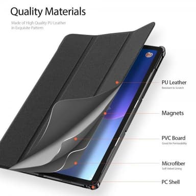 DUX DUCIS Lenovo Tab P11 (2nd gen) TB350 Etui Domo Series Sort
