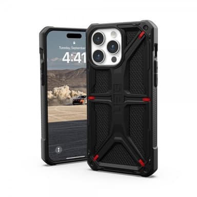 Urban Armor Gear (UAG) iPhone 15 Pro Max Cover Monarch Kevlar Black
