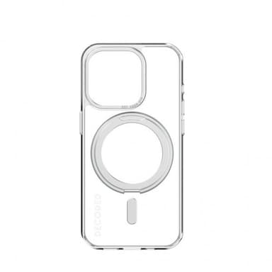 Decoded iPhone 15 Pro Cover Recycled Plastic Transparant Loop Stand Back Cover Klar