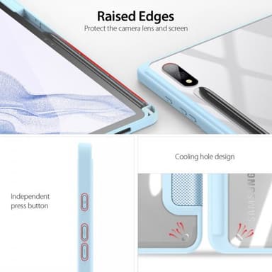 DUX DUCIS Samsung Galaxy Tab S9 Plus SM-X810 SM-X816 Etui TOBY Series Blå
