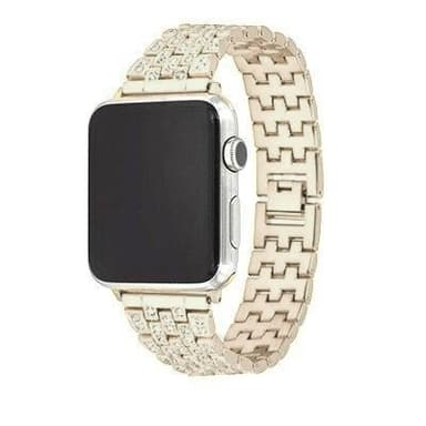 SKALO Link armbånd Bling Apple Watch 42/44/45/49mm - Guld