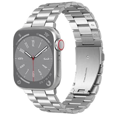 Urrem rustfrit stål Apple Watch 9 (45mm) - Sølv