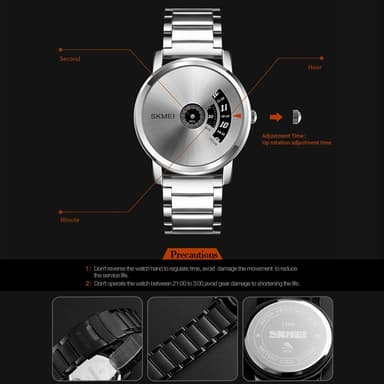 Vandtæt Quartz Metal Armbåndsur Armbåndsur Ur - Sort