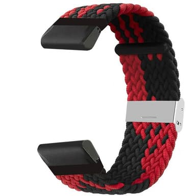 Flettet Urrem Garmin Fenix 7 Pro - Redblack
