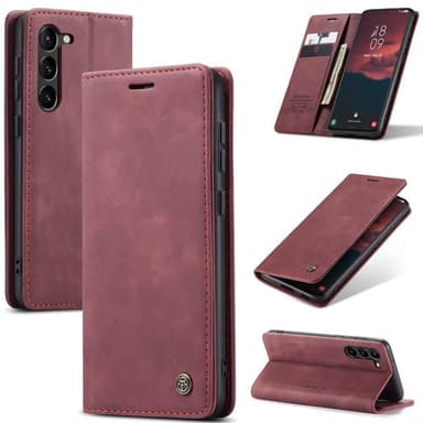 CaseMe Smart Magnet FlipCase Samsung Galaxy S23 FE - Vinrød