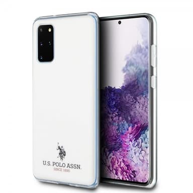 U.S. Polo Samsung Galaxy S20 Plus Cover med Logo Hvid