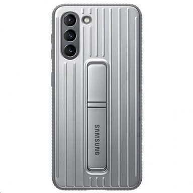 Samsung Original Galaxy S21 Cover Protective Standing Cover Lysegrå