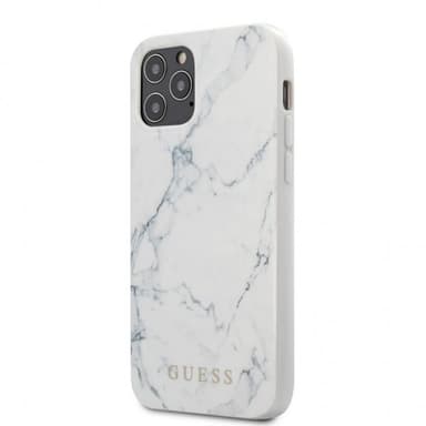 Guess iPhone 12/iPhone 12 Pro Cover Marble Cover Hvid