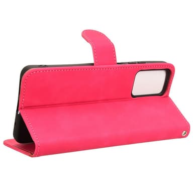 SKALO Motorola Moto E14 4G Matt PU-læderpungetui - Cerise