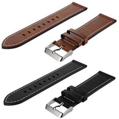 SKALO Læder Rem Nothing CMF Watch Pro 2 - Sort