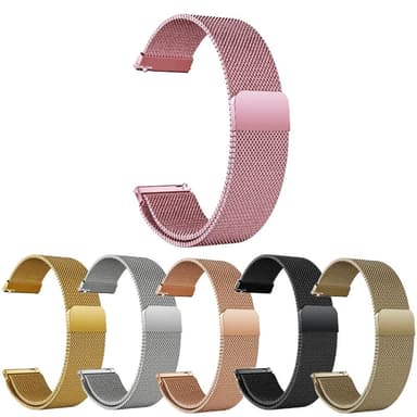 SKALO Milanese Loop til Samsung Watch 6 Classic 43mm/47mm - Pink