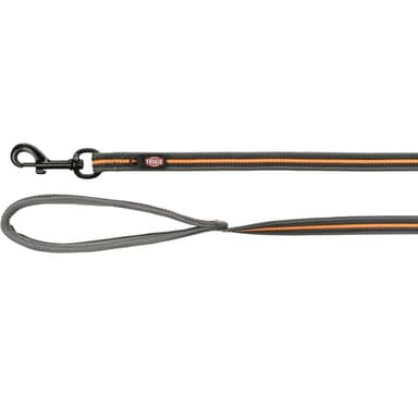 Fusion sporingssnor, gummieret, M–XL: 5 m/17 mm, grafit/papaya