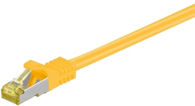 Goobay RJ45 netværkskabel S/FTP (PiMF), 500 MHz, med CAT 7 råkabel, gul, 30 m