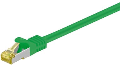 Goobay RJ45 netværkskabel S/FTP (PiMF), 500 MHz, med CAT 7 råkabel, grøn, 20 m