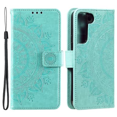 SKALO Samsung S22 Mandala Flip Cover - Turkis