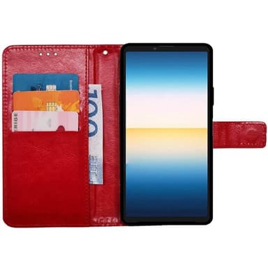 Wallet cover 3-kort Sony Xperia 10 IV - Rød