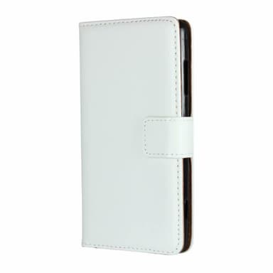 SKALO Xiaomi Redmi Note 10/10S Flip Cover m. Pung i Ægte Læder - Hvid