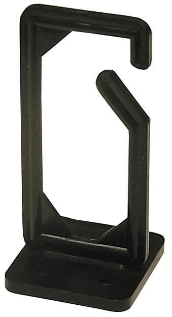 deltacoimp Cable hanger, screw mounting, 13x43x89mm, plastic, black