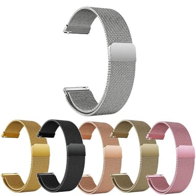 SKALO Milanese Loop til Samsung Watch FE - Sølv