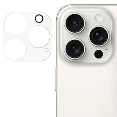 SKALO iPhone 16 Pro Max 3D Kameralinse Beskyttelsesglas - Gennemsigtig