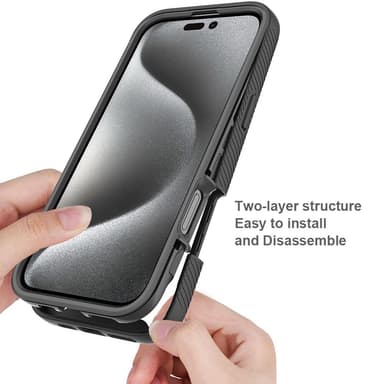 SKALO iPhone 16 Pro Max Stødsikker Clear Hybrid Cover - Lilla