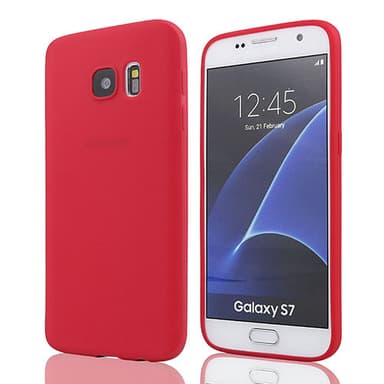SKALO Samsung S7 Ultratynd TPU-skal - Rød