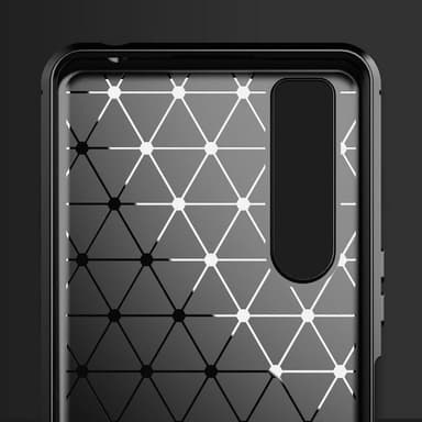SKALO Sony Xperia 1 III Armor Carbon Stødsikker TPU-cover - Sort