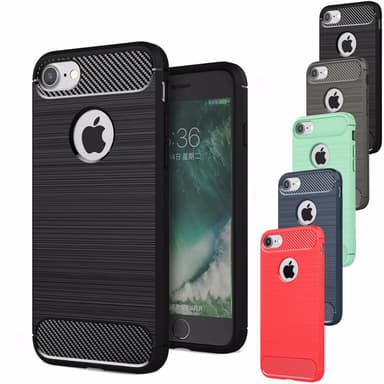 SKALO iPhone 7/8 Armor Carbon Stødsikker TPU-cover - Grå
