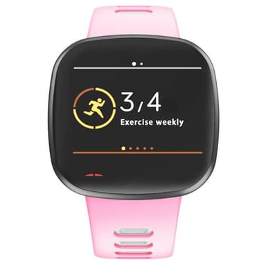 Twin Sport Armbånd Fitbit Versa 3  - Lyserød/hvid