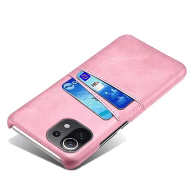 SKALO Xiaomi Mi 11 Lite PU-læder Kortholder Cover - Rosa guld