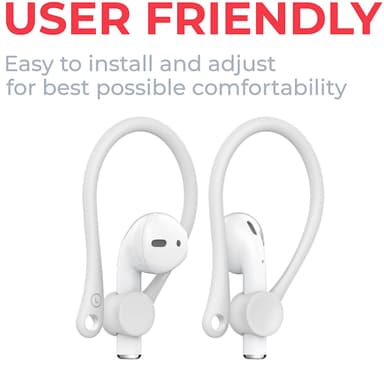 Ørekroge til Airpods Hvid
