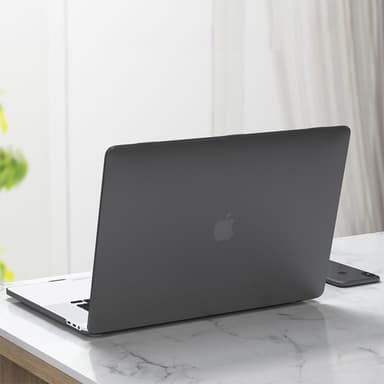 Laptop cover med tastatur cover og støvprop Sort