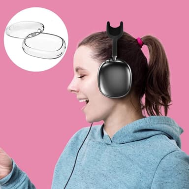 Beskyttelsescover til hovedtelefoner 1 par Gennemsigtig