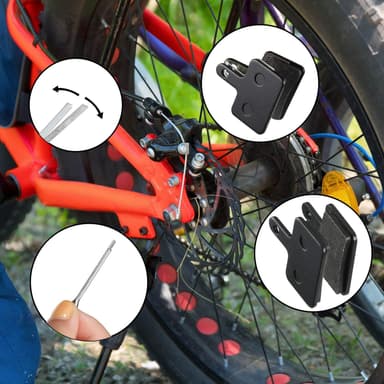 Skivebremseklodser til cykel 1 par Sort