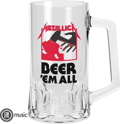 GB EYE music Metallica Beer’Em All glas 500ml