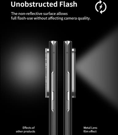 Objektivbeskyttelse til Samsung S22 Plus Sort