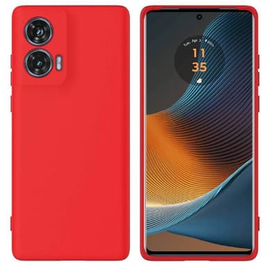 Liquid silikone cover Motorola G35 - Rød