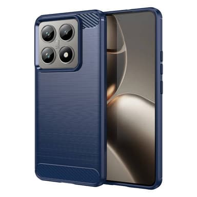 Børstet silikone cover Xiaomi 14T - Blå