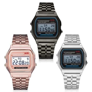 Classic  Quartz LED Digitalt Herreur