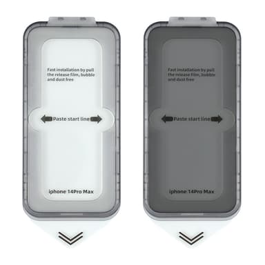 2 Pack HD skærmfilm eksplosionssikker støvtæt anti-ridse til iPhone Gennemsigtig  iPhone 14 Pro Max